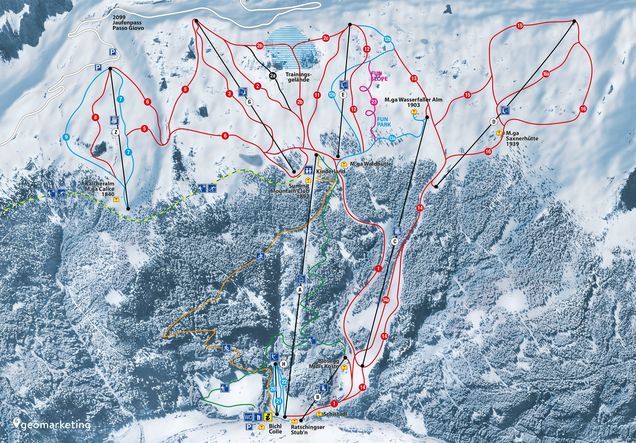 Piste map Ratschings-Jaufen/Kalcheralm