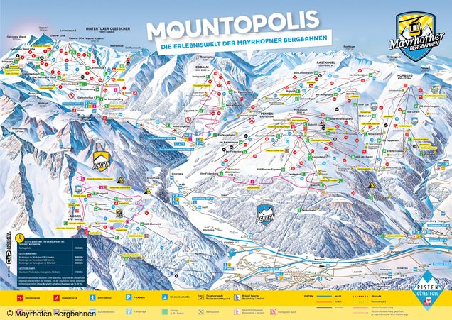 Pistenplan Mountopolis - Mayrhofen/Hippach