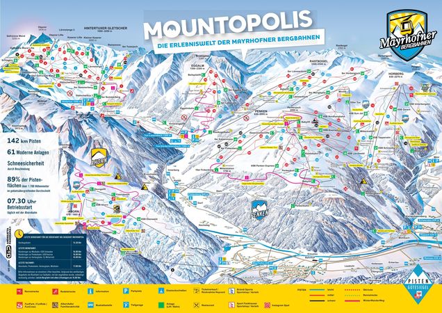 Pistenplan Mountopolis - Mayrhofen/Hippach