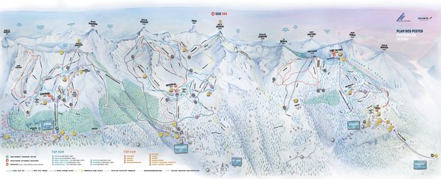 Pistenplan Grimentz - Zinal