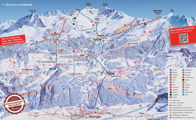 Plan nartostrad Meiringen-Hasliberg