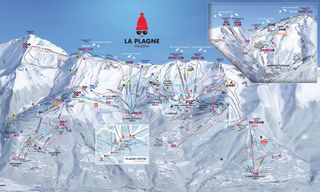 Pistenplan La Plagne (Paradiski)