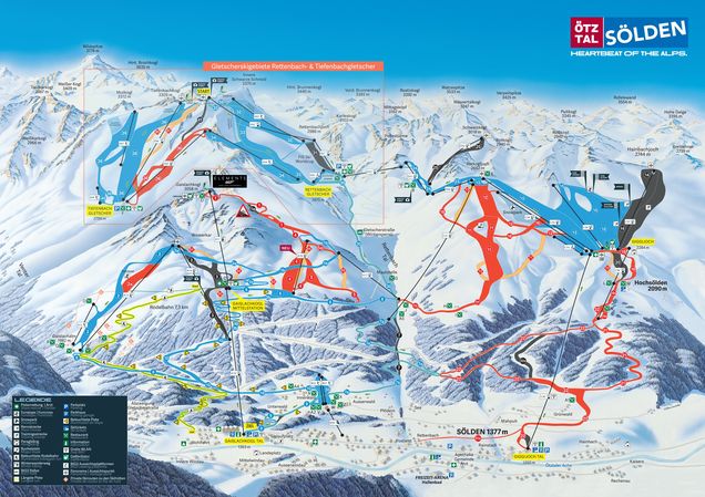 Pistenplan Sölden