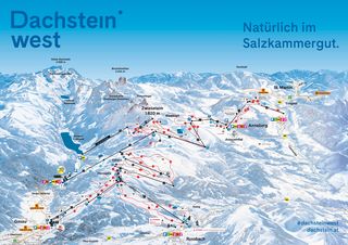 Pistenplan Dachstein West - Gosau/Russbach/Annaberg