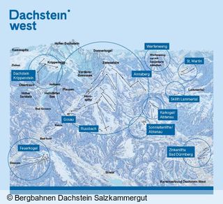 Pistenplan Dachstein West