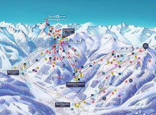 Plan nartostrad Skischaukel Schlossalm-Angertal-Stubnerkogel