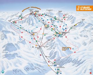 Pistenplan Stubaier Gletscher