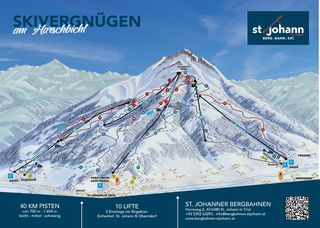 Pistenplan St. Johann in Tirol/Oberndorf
