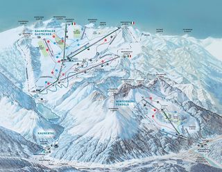 Pistenplan Kaunertaler Gletscher - Fendels