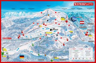 Piste Map Winklmoosalm - Steinplatte