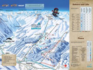 Planul pârtiilor Rauriser Hochalmbahnen - Rauris
