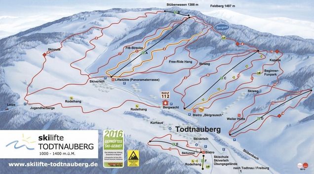 Piste map Liftverbund Feldberg