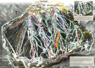 Mapa sjezdovek Copper Mountain