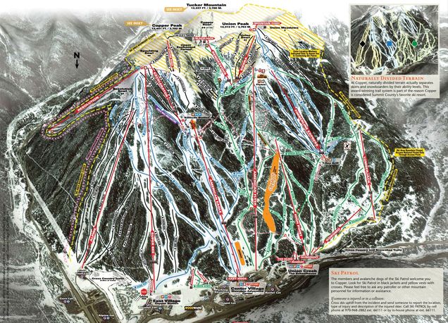 Piste map Copper Mountain